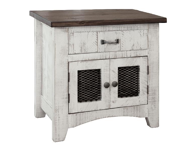 Image of Pueblo - Nightstand - Antiqued White