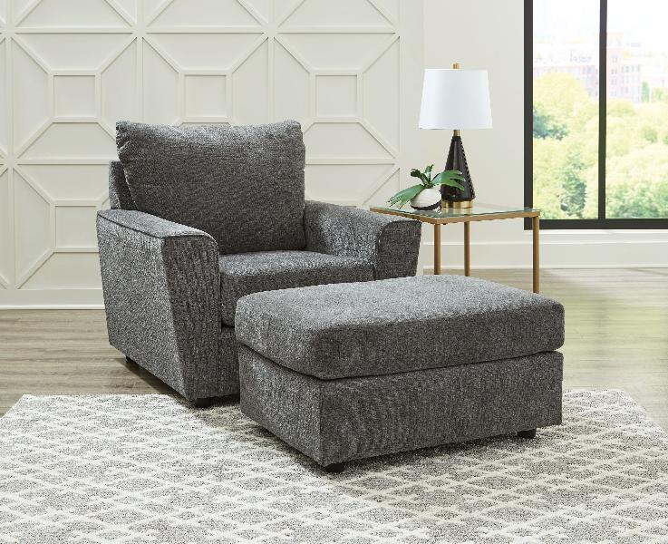 Image of Stairatt - 2 Pc. - Chair, Ottoman - Gravel