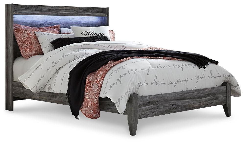 Image of Baystorm - Queen Panel Bed - Gray