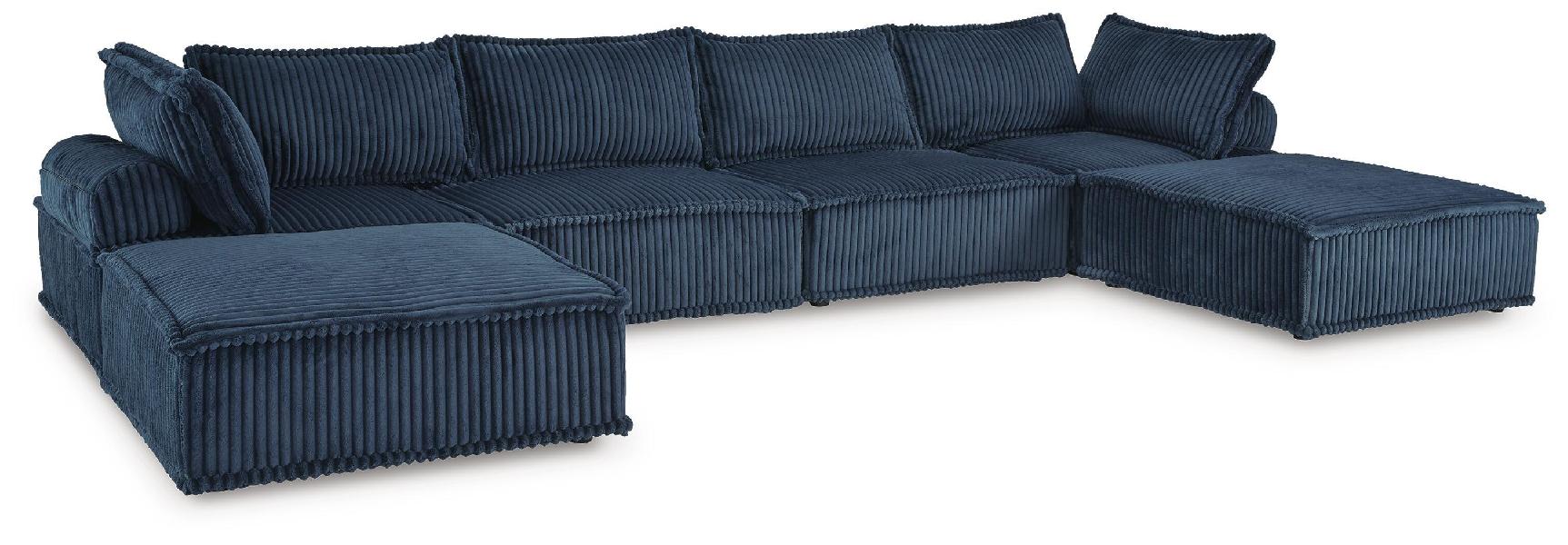 Image of Bales - 6-Piece Modular Seating - Navy