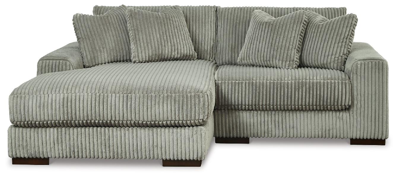Lindyn - Left Arm Facing Corner Chaise 2 Pc Sectional - Fog