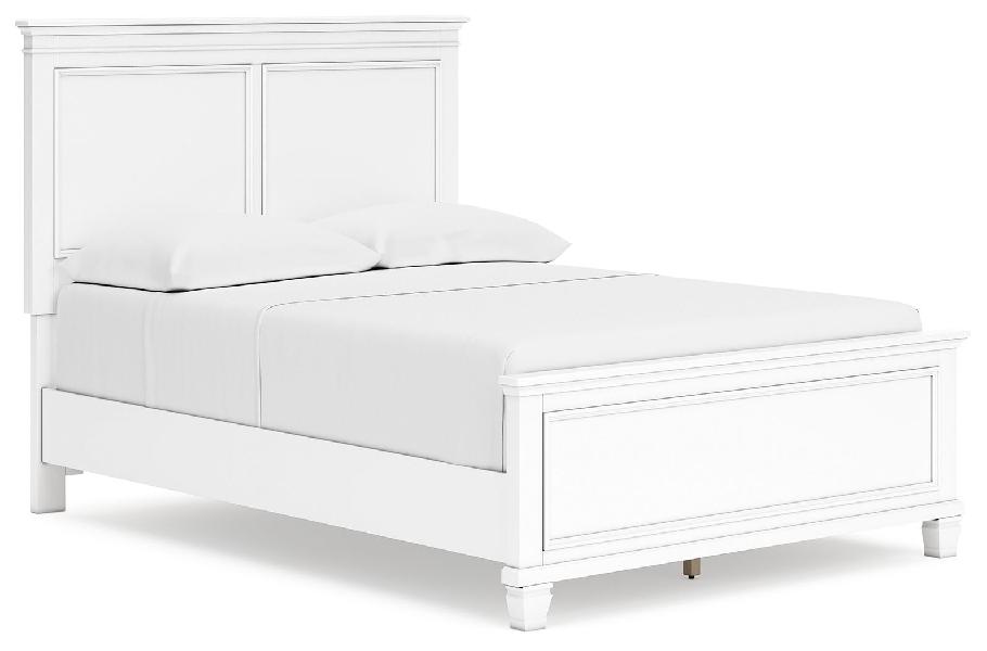 Image of Fortman - Full Panel Bed - White