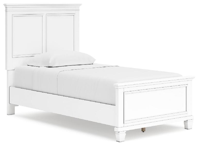 Image of Fortman - Twin Panel Bed - White