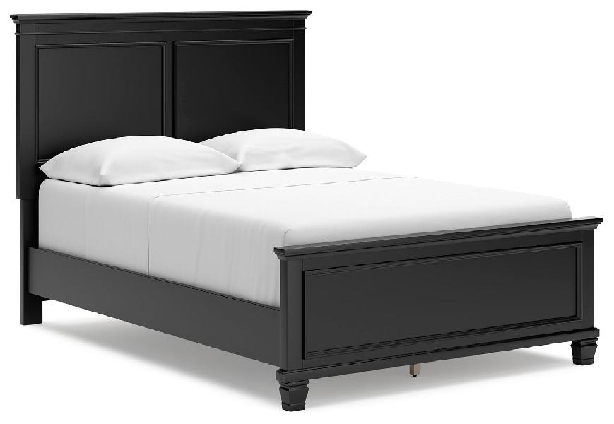 Image of Lanolee - Full Panel Bed - Black