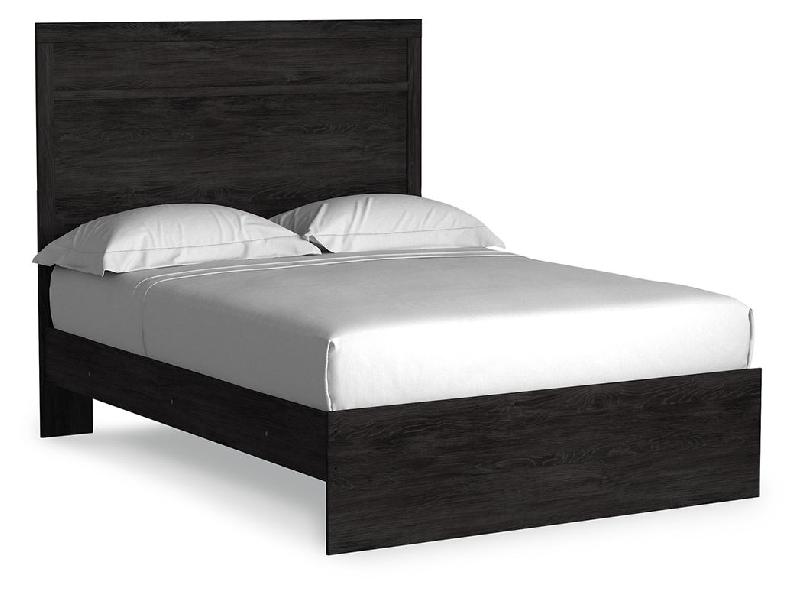 Image of Belachime - Full Panel Bed - Black