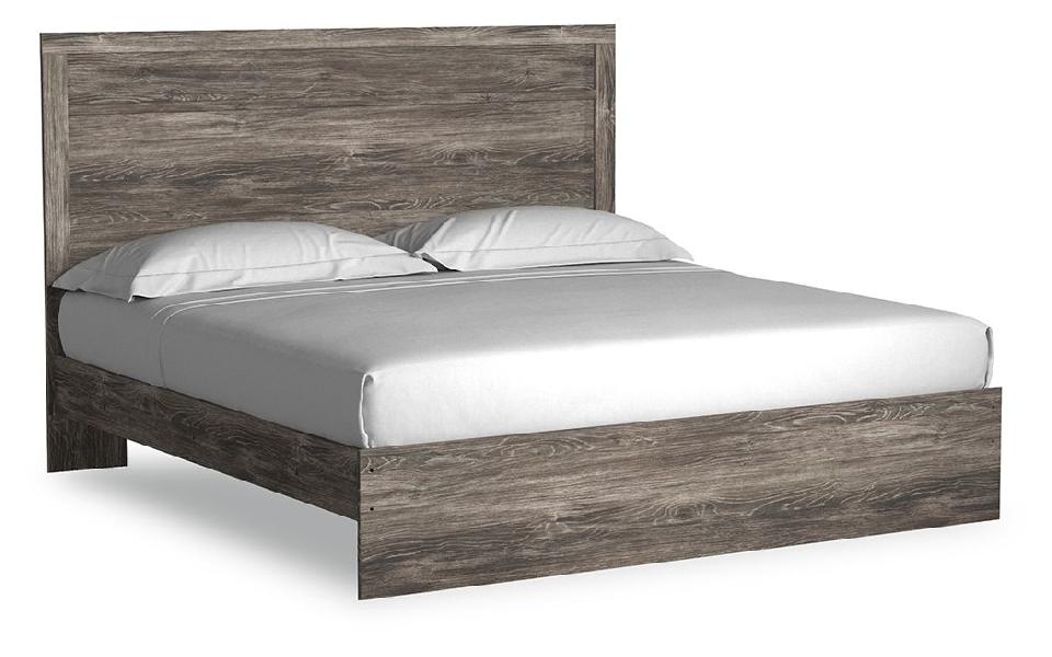 Image of Ralinksi - King Panel Bed - Gray