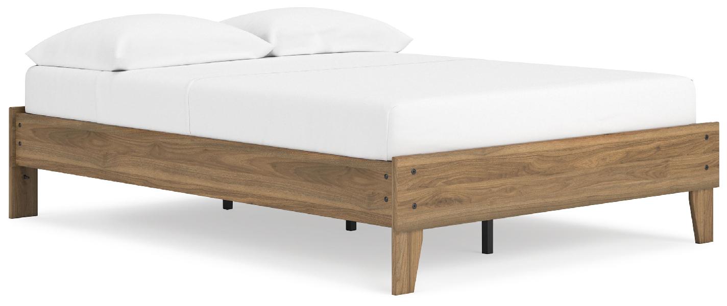 Deanlow - Full Platform Bed - Honey