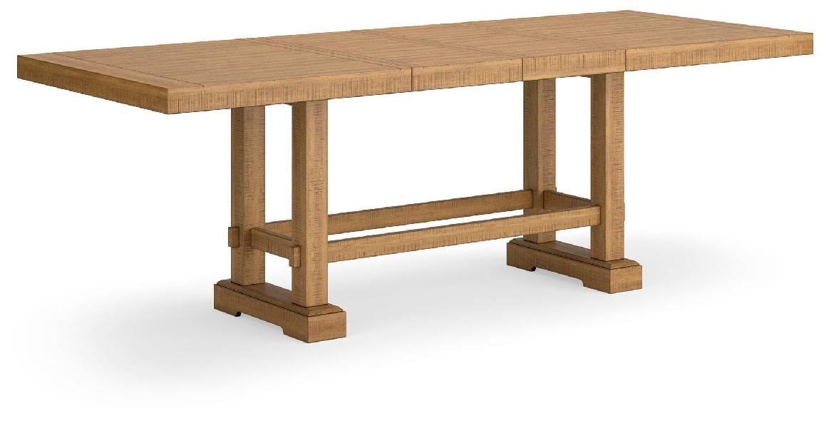 Image of Havonplane - Rectangular Dining Room Extension Table - Brown