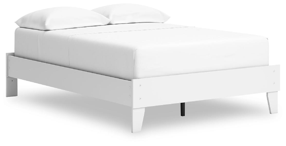 Image of Hallityn - Full Platform Bed - White