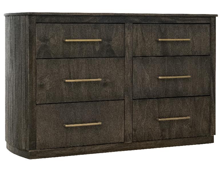 Image of Mezquite - 6 Drawer Dresser - Dark Brown
