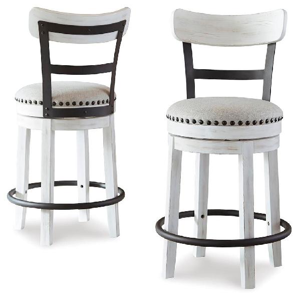Image of Valebeck - UPH Swivel Barstool  - White
