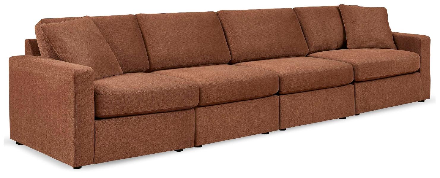 Image of Modmax - 4-Piece Sectional - Spice