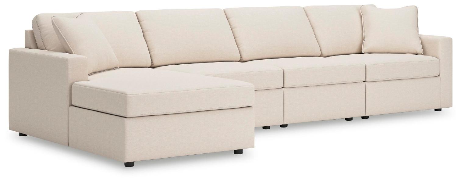 Image of Modmax - 4-Piece Sectional With Laf Corner Chaise - Oyster