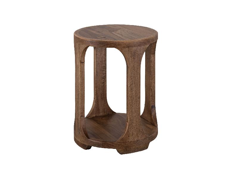 Image of Balam - Chairside Table - Brown
