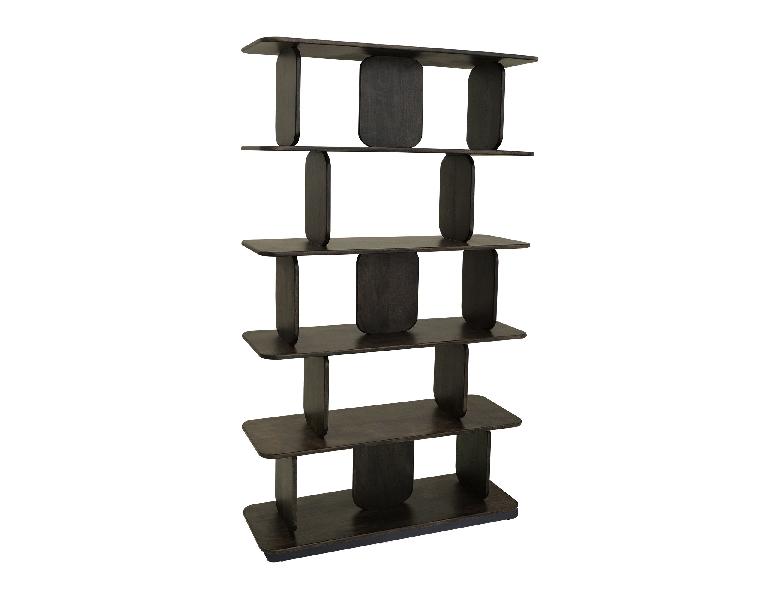 Image of Mezquite - 5 Shelves Bookcase - Oil Black