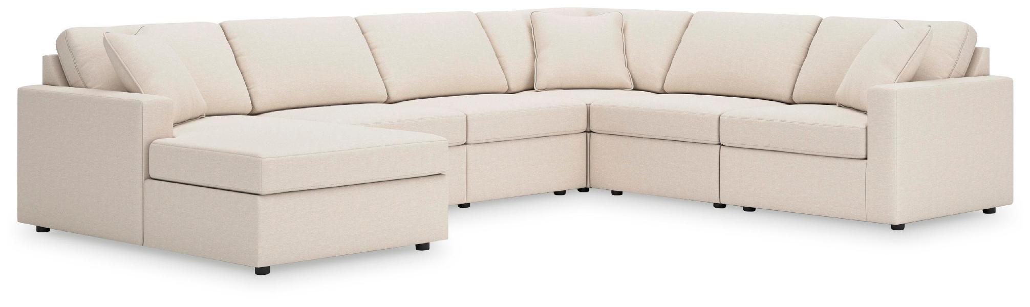 Image of Modmax - 6-Piece Sectional With Laf Corner Chaise - Oyster
