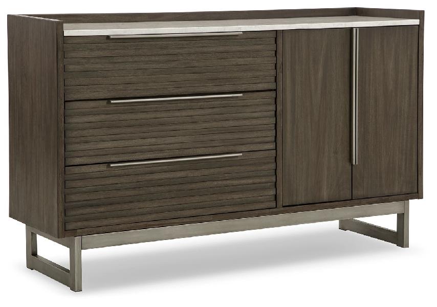 Image of Arkenton - Dresser - Grayish Brown / White