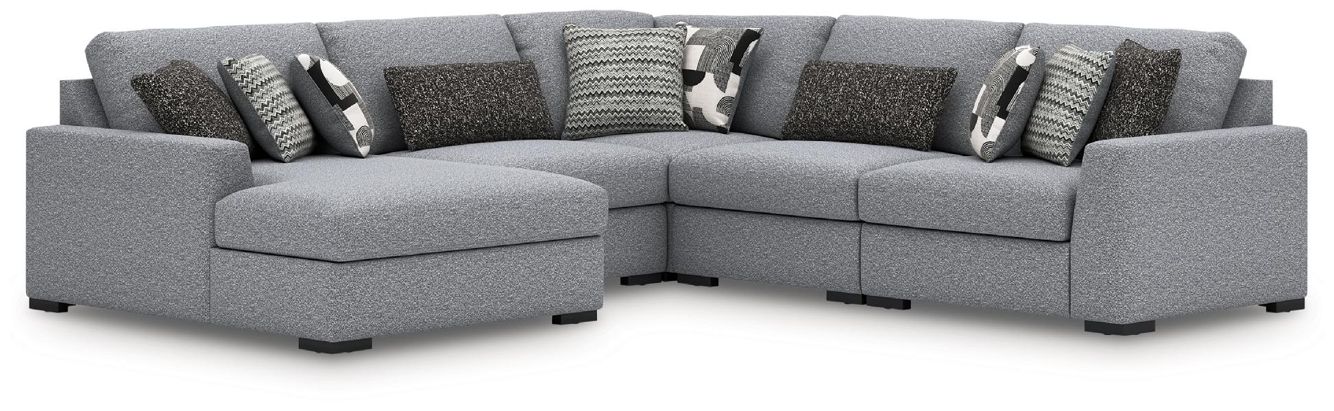 Image of Bealton - 5-Piece Sectional With LAF Corner Chaise - Salt And Pepper