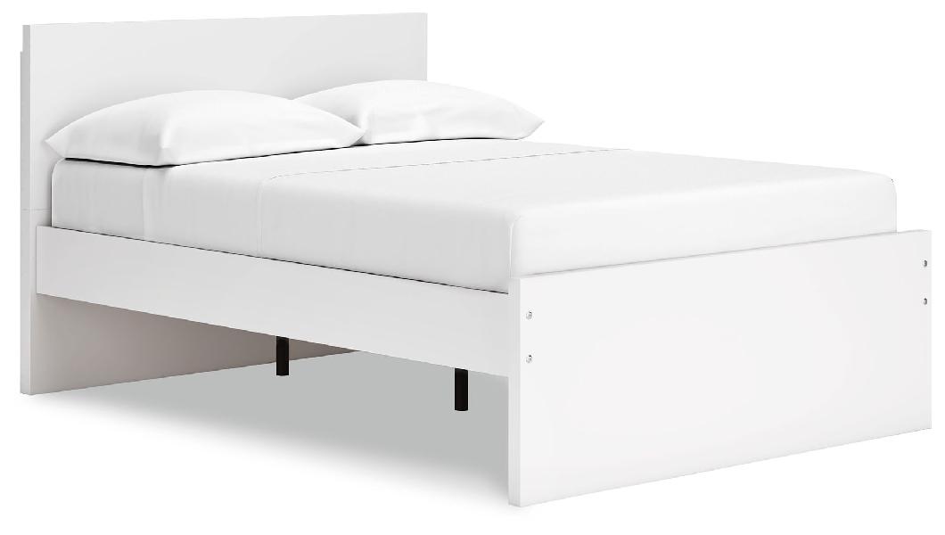 Image of Onita - Full Panel Platform Bed - White