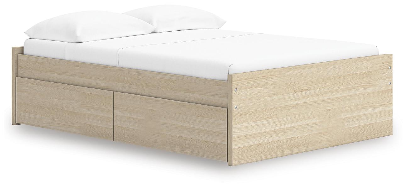 Image of Onita - Full Platform Bed With 2 Side Storage - Natural