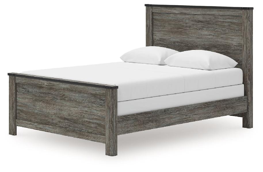 Image of Frandern - Queen Panel Bed - Black / Gray