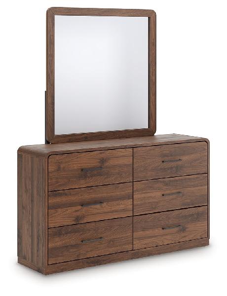 Image of Fortlorn - Dresser And Mirror - Walnut Brown