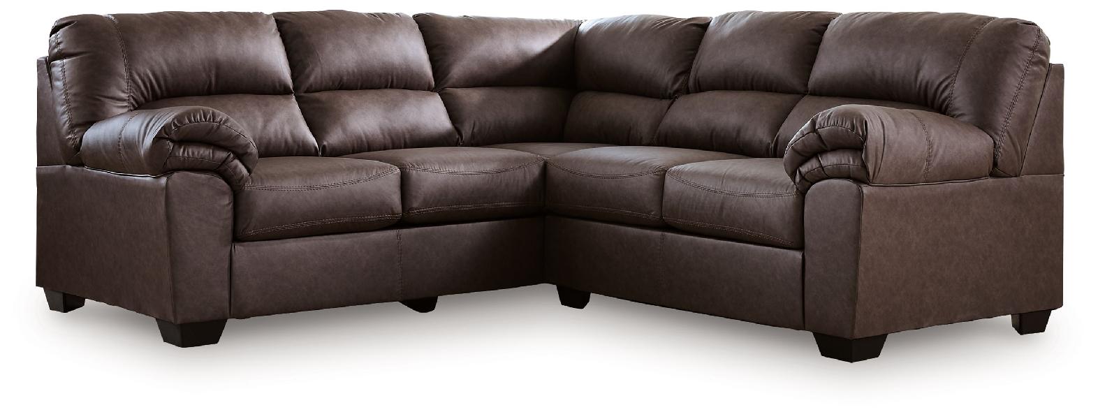Image of WillowBend - 2-Piece Sectional With LAF Sofa With Corner Wedge - Umber