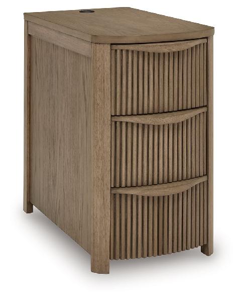 Image of Camdill - Chair Side End Table - Light Brown