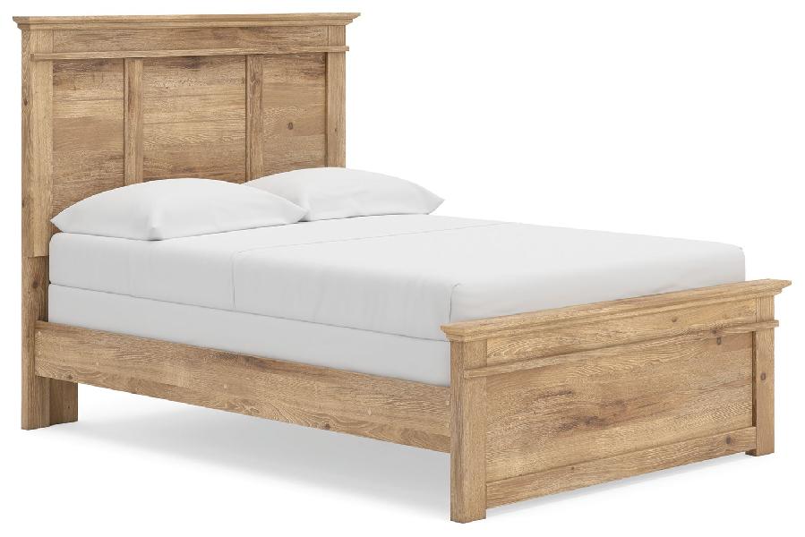 Image of Makidern - Full Panel Bed - Tan
