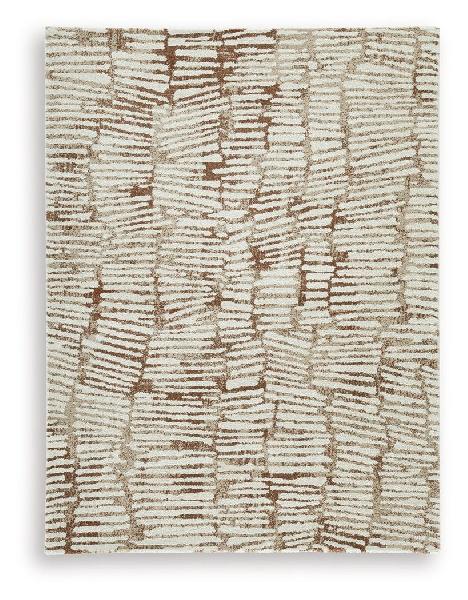 Uduak - 5' x 8' Rug - Cream / Tan / Rust