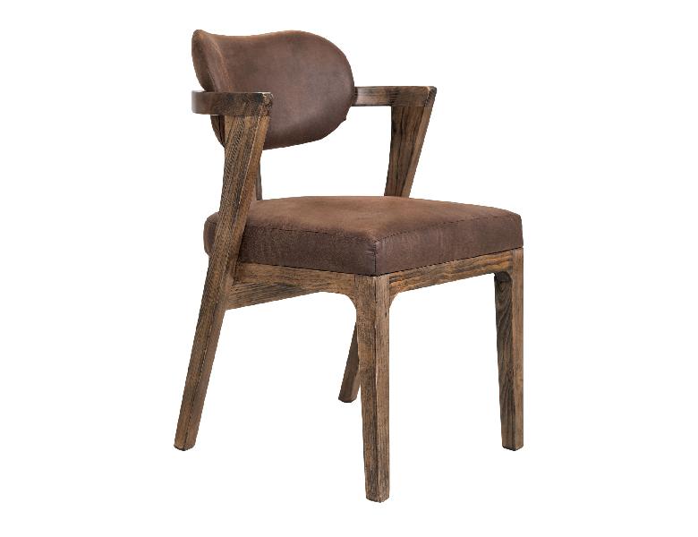 Image of Zaphiro - Upholstered Chair - Dark Brown