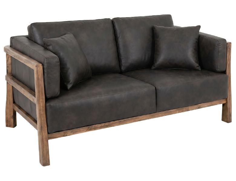 Image of Roots - Loveseat - Talawa / Dark Gray