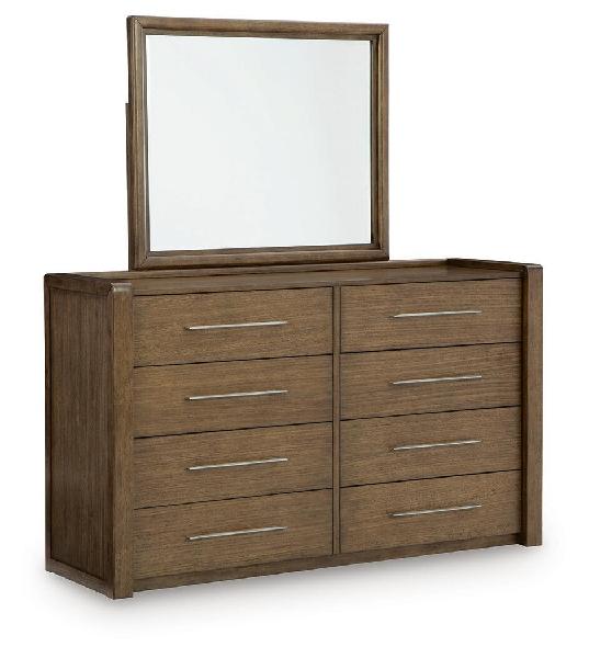 Image of Marxmore - Dresser And Mirror - Brown