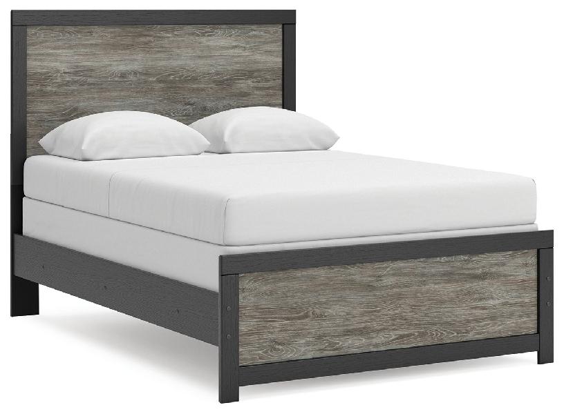 Image of Broachmyn - Full Panel Bed - Black / Gray
