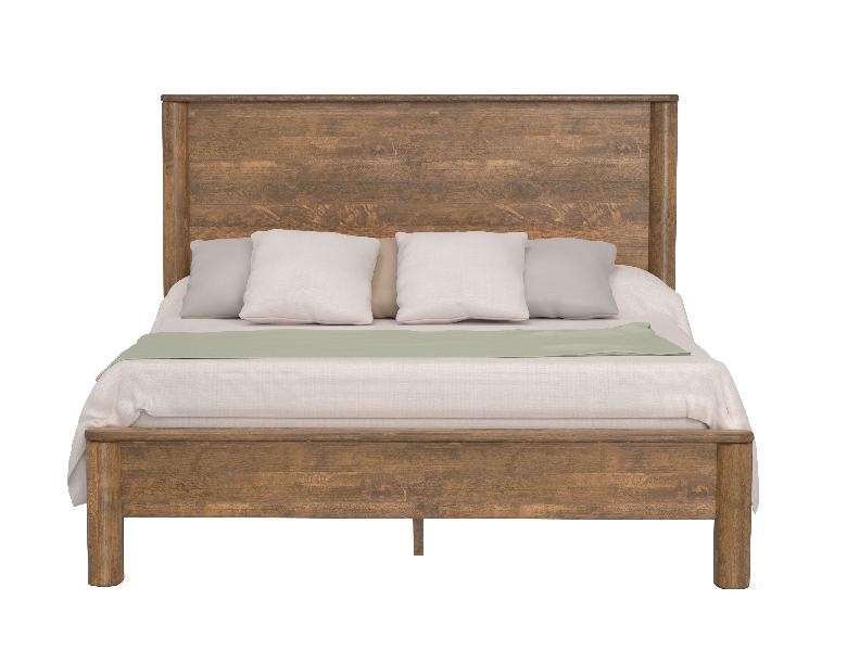 Image of Olimpia - Queen Platform Bed - Tequila / Towny Brown