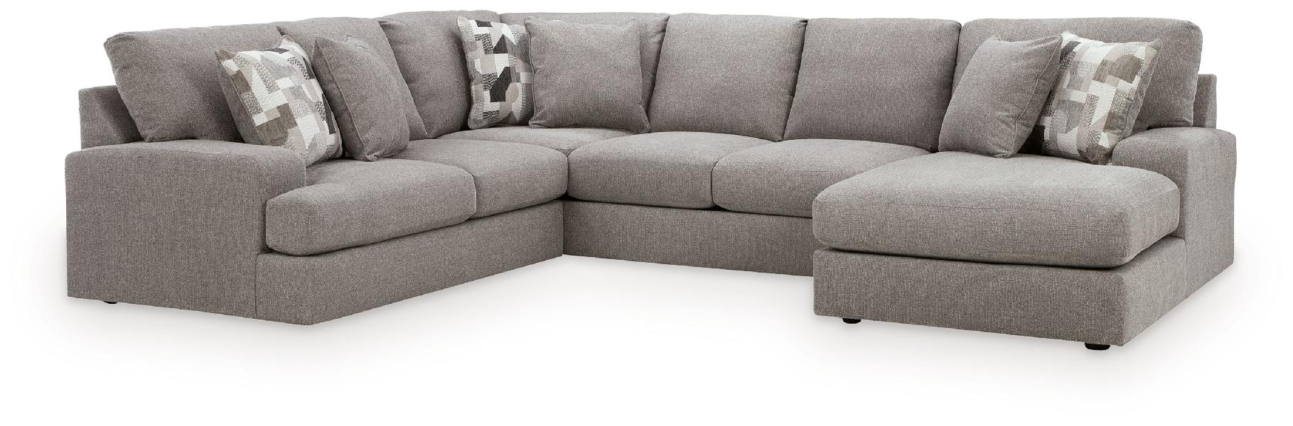 Image of Lindon - 3-Piece Sectional With RAF Corner Chaise - Smoke