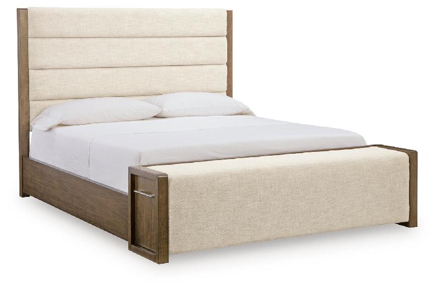 Image of Marxmore - Queen Upholstered Storage Bed - Brown