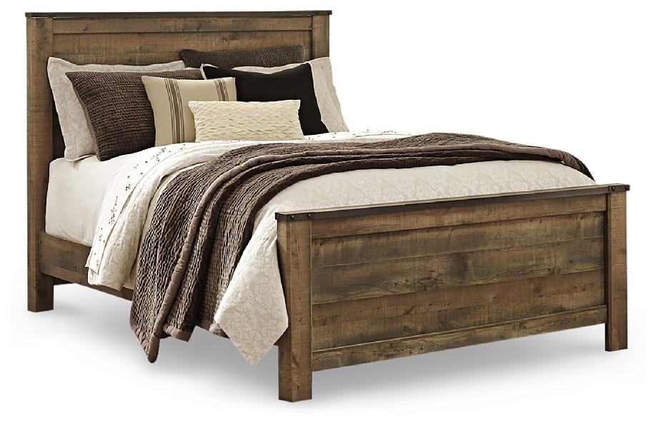 Image of Trinell - Queen Panel Bed - Brown