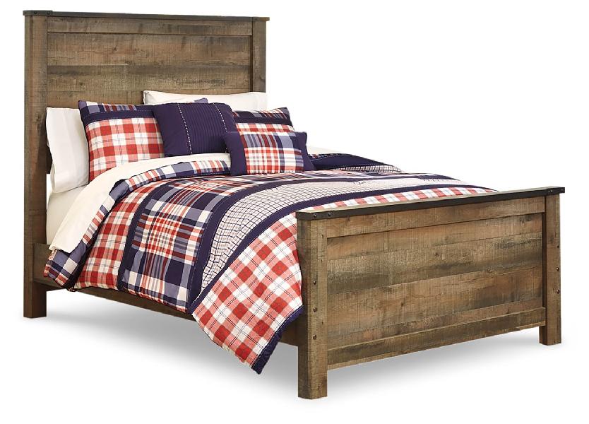 Image of Trinell - Full Panel Bed - Brown