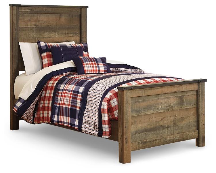 Image of Trinell - Twin Panel Bed - Brown