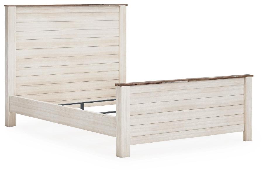 Image of Willowton - Queen Panel Bed - Whitewash