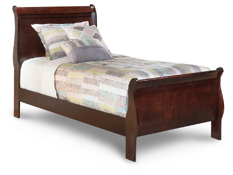 Image of Alisdair - Twin Sleigh Bed - Dark Brown
