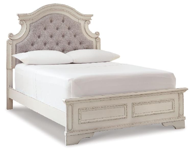 Image of Realyn - Full Panel Bed - Chipped White
