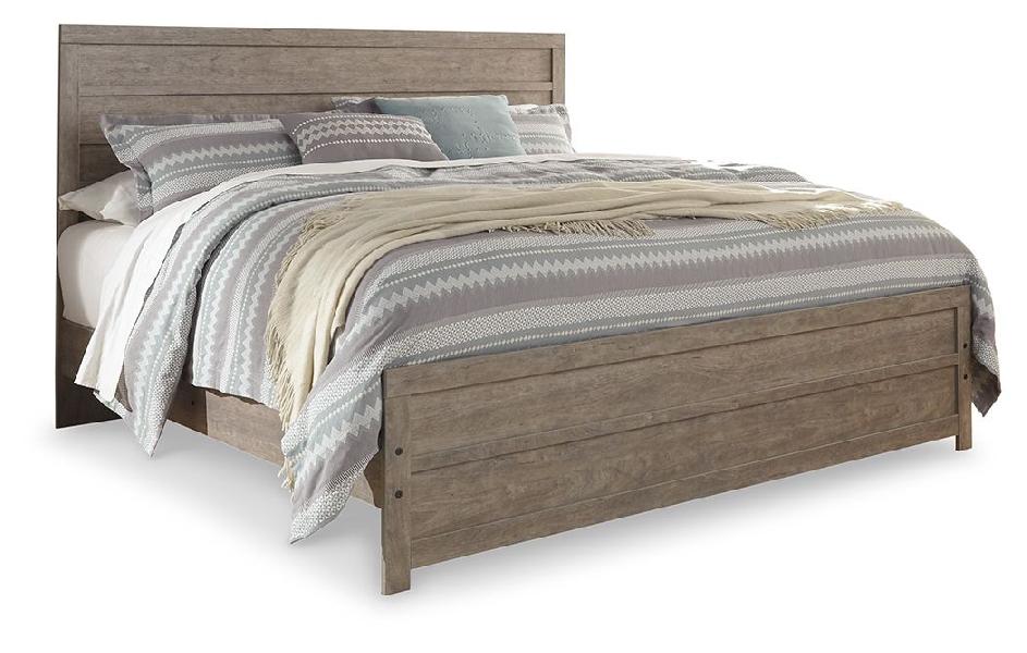 Image of Culverbach - King Panel Bed - Gray