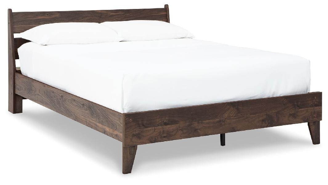 Image of Calverson - Full Panel Platform Bed - Mocha