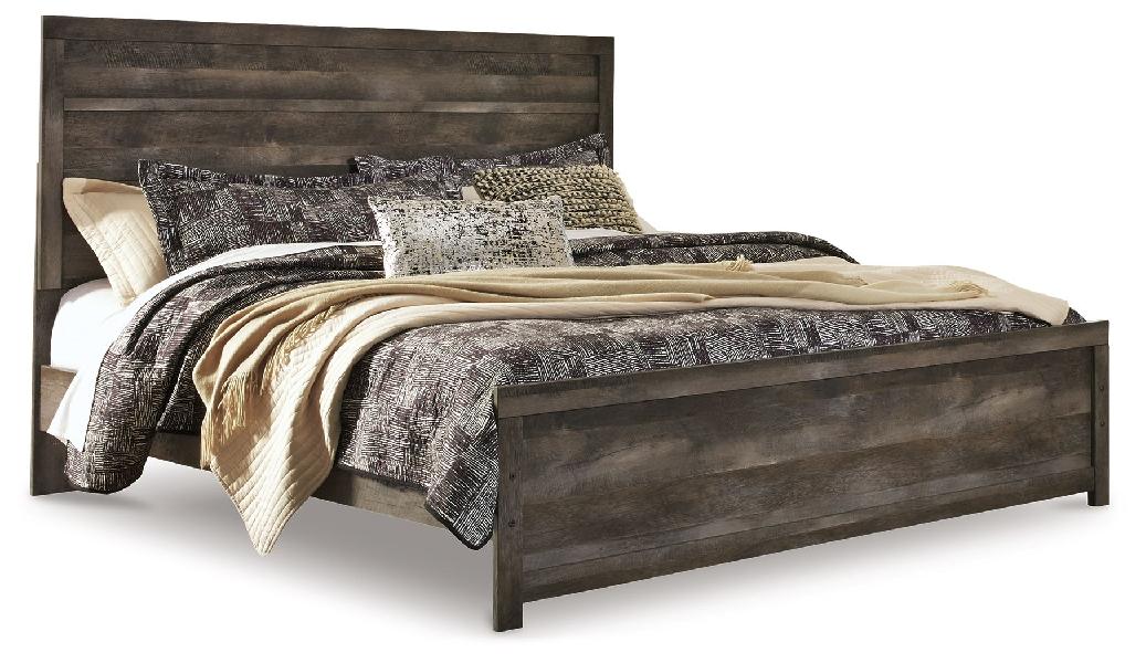 Image of Wynnlow - King Panel Bed - Gray