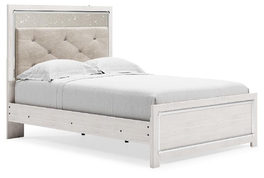 Image of Altyra - Full Panel Bed - White