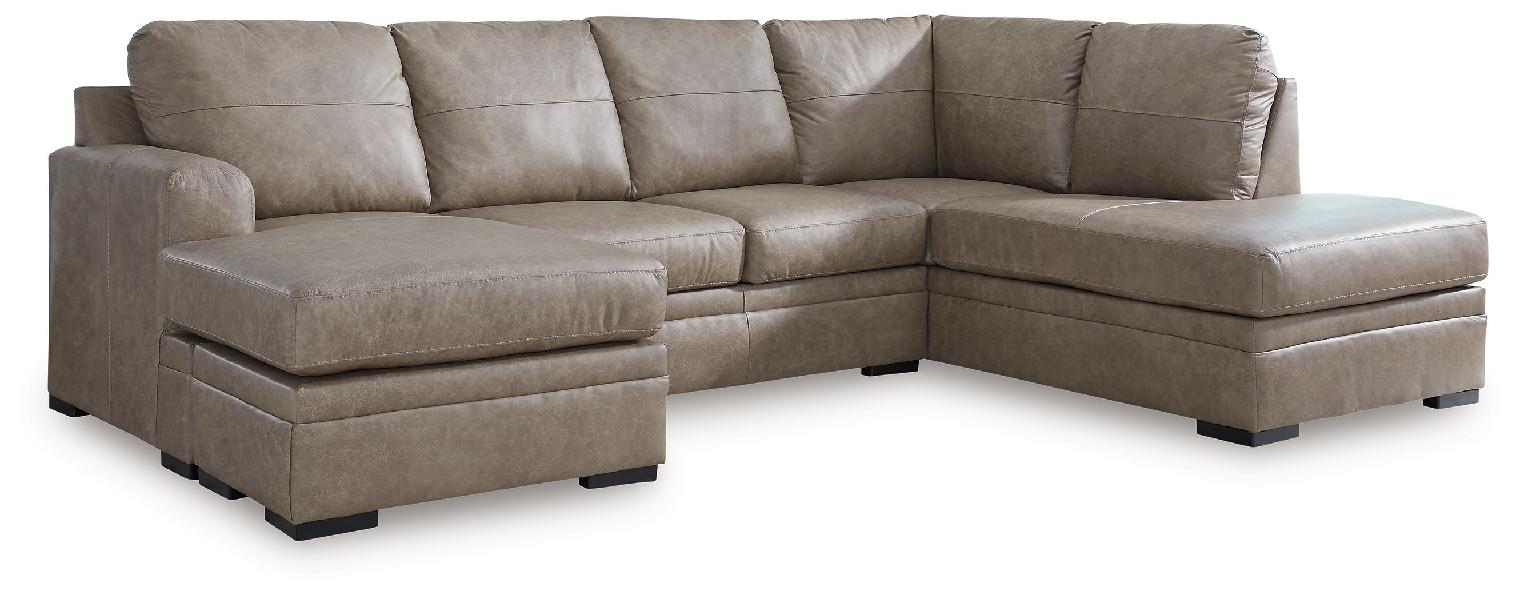 Image of Amuleto - 2-Piece Sectional With Raf Corner Chaise - Desert