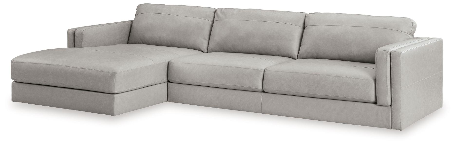 Image of Amiata - 2-Piece Sectional With Laf Corner Chaise - Glacier