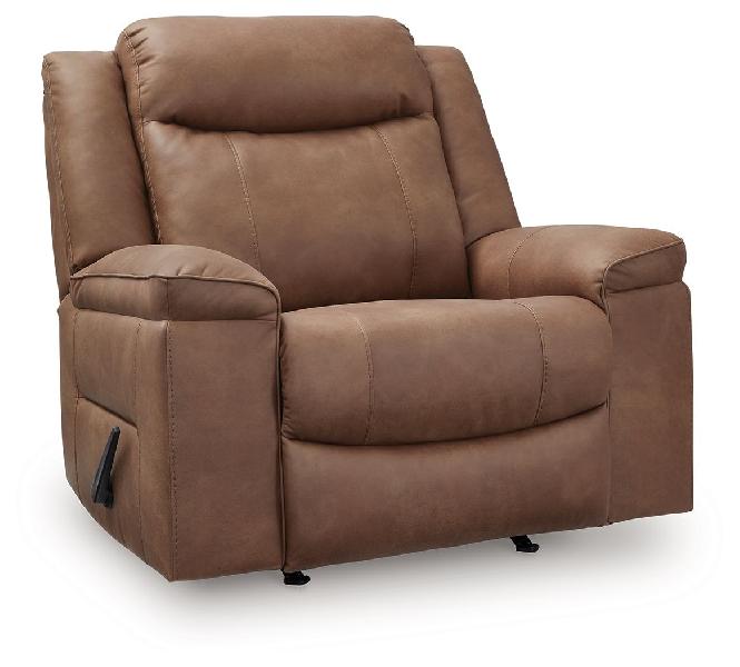 Image of Status Check - Rocker Recliner - Caramel